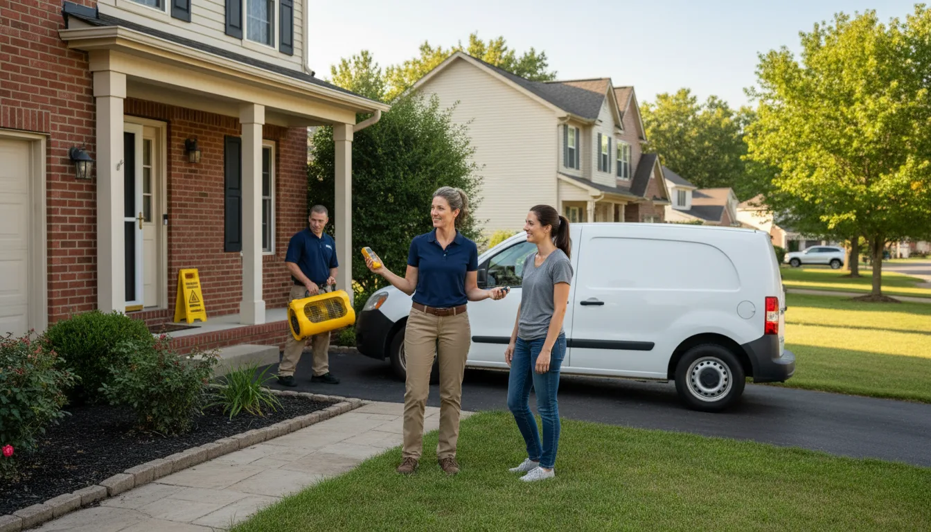 Residential water damage restoration in Tobaccoville, NC
